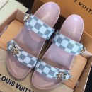 Louis Vuitton Bom Dia Damier Azur Canvas Flat Sandals 1A4WJK 2019 (CSBL-9070441 )
