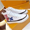 Louis Vuitton LV Black Heart STELLAR Sneaker Boot White 2018 (GD1054-8090154 )