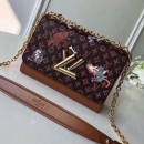 Louis Vuitton Transformed Monogram Canvas Twist MM Bag M44408 Brown/Orange 2019 (XLJ-8121929 )