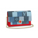 Louis vuitton original FLORE Denim Chain bag M69036