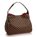 Louis Vuitton N63542 Reggia Hobo Bag Damier Ebene Canvas