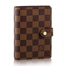 Louis Vuitton R20700 Small Ring Agenda Cover Damier Ebene Canvas