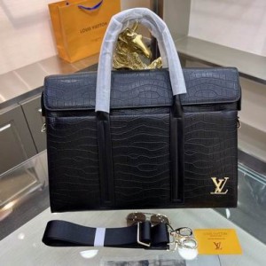 Louis Vuitton Bags Men LV briefcase 5514-1 38X28X9cm XM 2colour