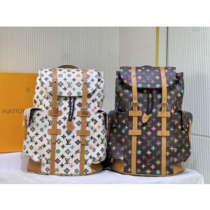 Louis Vuitton Backpack Monogram Craggy Canvas Christopher M25240 38x44x12.5cm ss