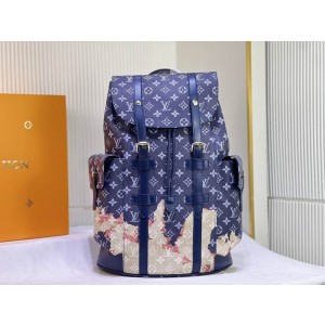 Louis Vuitton Backpack Monogram Craggy Canvas Christopher M46805 41379 38x44x21cm ss