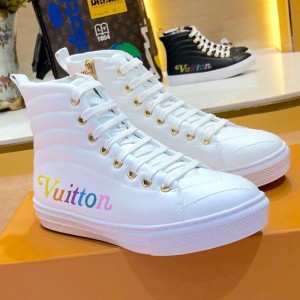 Louis Vuitton New Wave Stellar High-top Flat Sneaker Boots 1A5C5I White 2019 (1054-9062501 )
