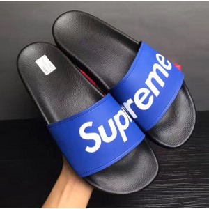 Louis Vuitton X Supreme Mules Sandals For Men Blue 2017 (DH-7070755 )