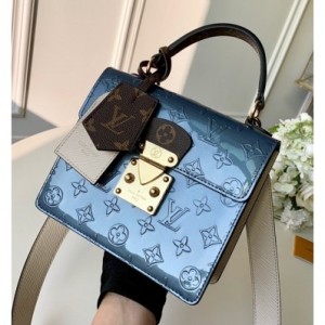 Louis Vuitton Spring Street in Monogram Vernis Leather M90373 Blue Jean 2019 (KD-9021302 )