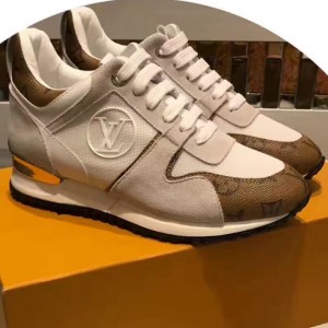 Louis Vuitton Run Away Sneaker White/Yellow Monogram Canvas 2017 (GD5023-7080712 )