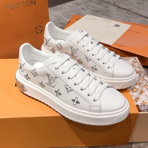 Louis Vuitton Bloom Embroidered Leather Sneaker White/Silver 2019 (KL-9032849 )