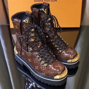Louis Vuitton Monogram Glaze Canvas LV Outland Ankle Boot 1A4K2W 2019 (GD5002-8121438 )