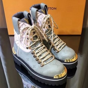 Louis Vuitton Monogram Titanium Canvas LV Outland Ankle Boot 1A4K7X 2019 (GD5002-8121439 )
