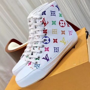 Louis Vuitton Multicolor Monogram Canvas High-top Sneaker 2018 (GD1054-8121503 )