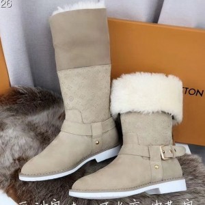 Louis Vuitton Suede & Shearling Boot Light Grey 2018 (GD1054-8121506 )