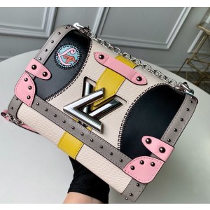 Louis Vuitton Twist MM in Epi Leather Patchwork M50282 White/Pink/Black 2019 (KD-9022207 )