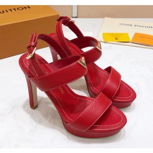 Louis Vuitton New Wave Heel Sandals Red 2019 (KER-9022529 )