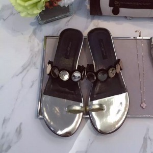 Louis Vuitton Nightfall Flat Thong 1A0ZN3 Gold/Black 2016 (DDY-6042012 )