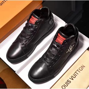 Louis Vuitton Black Calfskin Sneaker For Men ﾣﾨ4ﾣﾩ2017 (GD2079-7081057 )