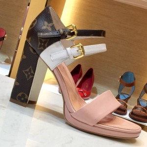 Louis Vuitton Matchmake Double Buckle High-Heel Platform Sandal Light Pink 2019 (1054-9070307 )