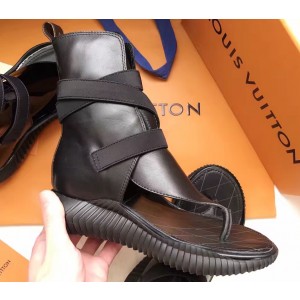 Louis Vuitton Bahia Brazil Flat Sandals Black 2017 (LV-7031825 )