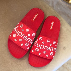 Louis Vuitton Supreme Madeline Flat Sandals Red 2019 (HZJ-9040829 )