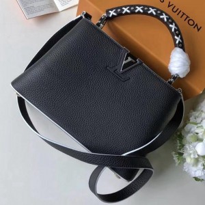 Louis Vuitton Taurillon Leather Capucines BB Bag Noir 2019 (F-9010916 )