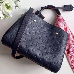 Louis Vuitton Monogram Empreinte Leather Montaigne MM Bag M42746 Marine Rouge 2019 (F-9010909 )
