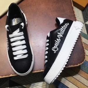 Louis Vuitton Logo Embroidered Time Out Sneaker 1A3U3A Black 2018 (GD5002-8042355 )