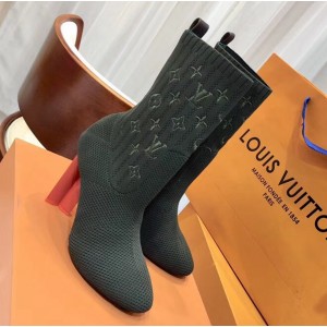 Louis Vuitton Silhouette Ankle Boot 1A3MJ0 Army Green 2018 (GD1054-8080754 )