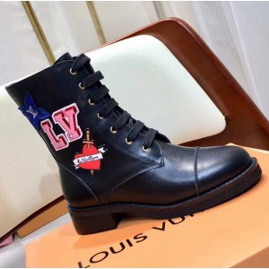 Louis Vuitton LV BLACK HEART FLAT RANGER Boot 1A4MLY 2018 (GD1054-8081154 )
