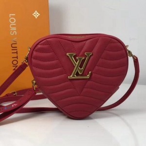 Louis Vuitton Calfskin Heart Bag New Wave Bag M52794 Red 2019 (XYS-9011803 )