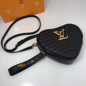 Louis Vuitton Calfskin Heart Bag New Wave Bag M52794 Black 2019 (XYS-9011805 )