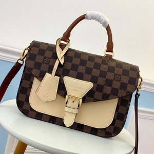 Louis Vuitton Trendy Crossbody Damier Ebene Canvas/Crﾨﾨme Beige 2019 (LVSJ-9041836 )