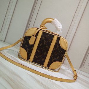 Louis Vuitton Mini Luggage Top Handle Bag in Monogram Canvas Beige 2019      (GSP-9031827 )