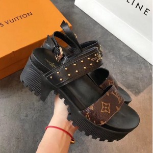 Louis Vuitton Laureate Platform Sandal Monogram Canvas/Black 2019 (EM-9031906 )