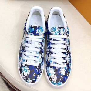Louis Vuitton Frontrow Flower Print Sneaker 1A5N7W Black/Blue/White 2019 (1050-9062112 )