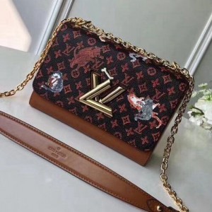 Louis Vuitton Transformed Monogram Canvas Twist MM Bag M44408 Brown/Orange 2019 (XLJ-8121929 )