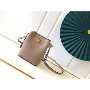 Louis Vuitton NANO LOCKME BUCKET M68709 cream