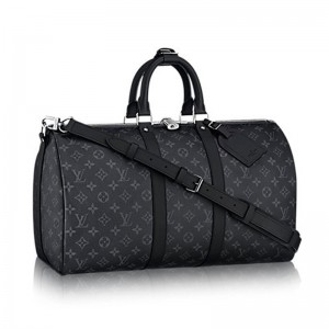 Louis Vuitton M40569 Keepall Bandouliere 45 Duffel Bag Monogram Eclipse Canvas