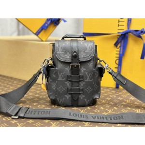 Louis Vuitton Damier Graphite Canvas Nano Christopher Bag M82769 14X19X6cm XM