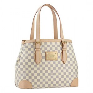 Louis Vuitton N51206 Hampstead MM Shoulder Bag Damier Azur Canvas