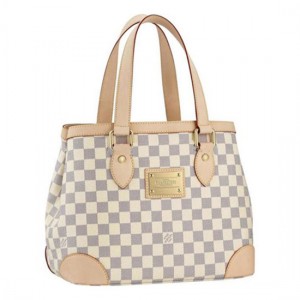 Louis Vuitton N51207 Hampstead PM Shoulder Bag Damier Azur Canvas