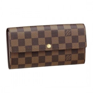 Louis Vuitton N61734 Sarah Wallet Damier Ebene Canvas