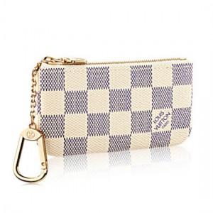 Louis Vuitton N62659 Key Pouch Damier Azur Canvas