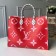 Louis Vuitton Onthego Shopper Tote Bag M44569 Red/Pink 2019 (KD-9042629 )