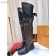 Louis Vuitton Monogram Canvas/Clafskin Over Knee Boot 2018 (GD1054-8121527 )