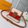 Louis Vuitton Grained Calfskin Dauphine PM Bag M44398 Off-White/Red 2019 (TINO-8122011 )