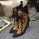 Louis Vuitton Heel 8.5cm Laureate Half Boots 1A1YNW Kahki 2016 (LV-6102715 )