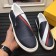 Louis Vuitton Men's Slip-on Sneaker Damier Cobalt Canvas Red 2017 (K2100-7061706 )