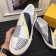 Louis Vuitton Men's Slip-on Sneaker Damier Cobalt Canvas Yellow 2017 (K2100-7061707 )